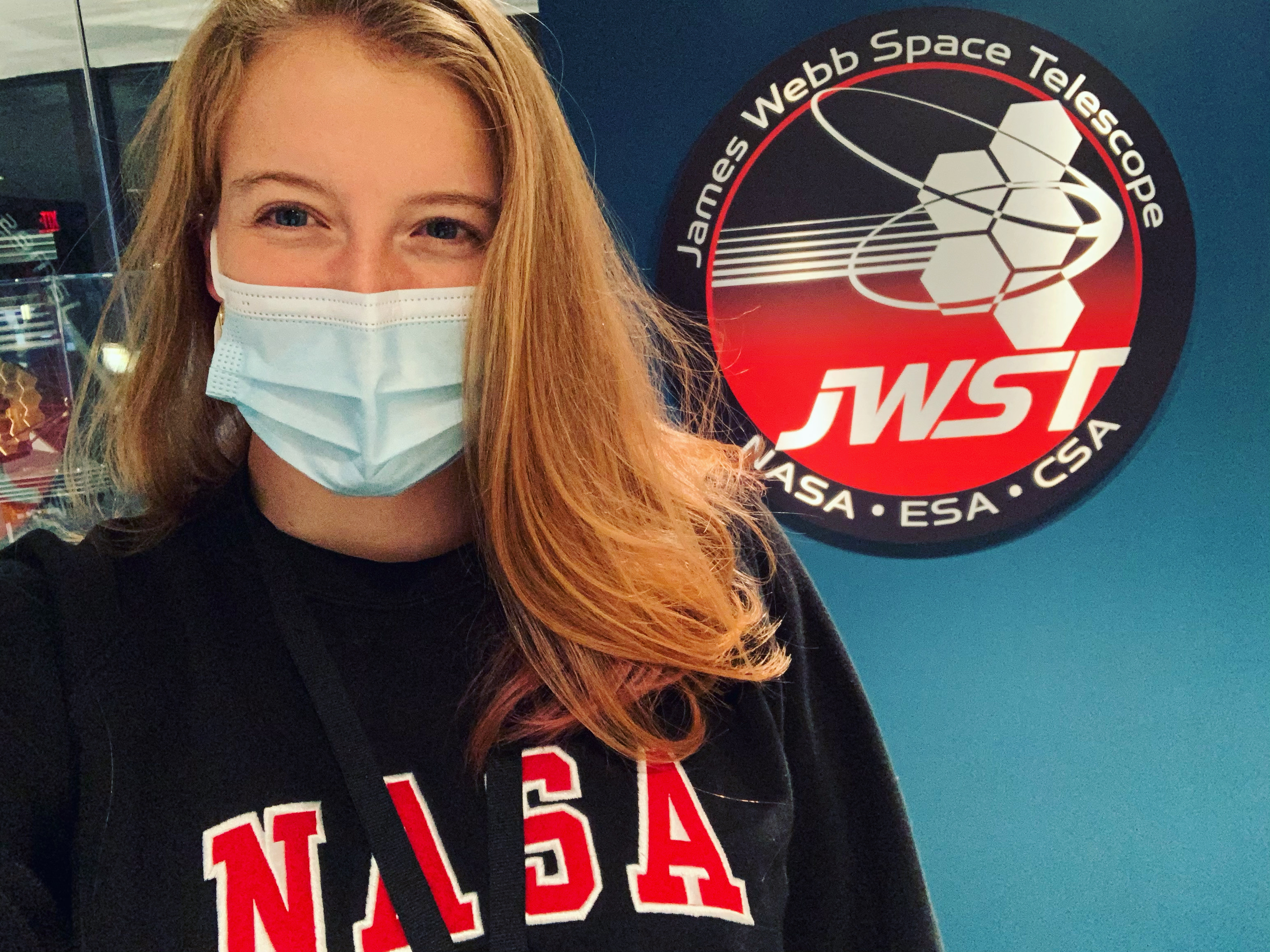 Picture with the JWST logo